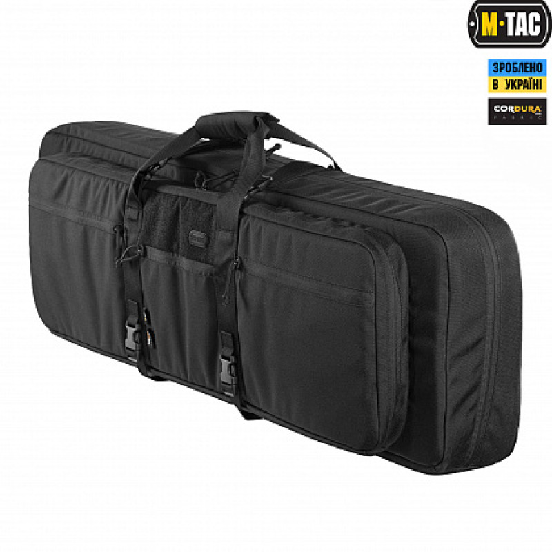 M-Tac чохол для зброї Elite 100 см. (2 відділення) з лямками Black