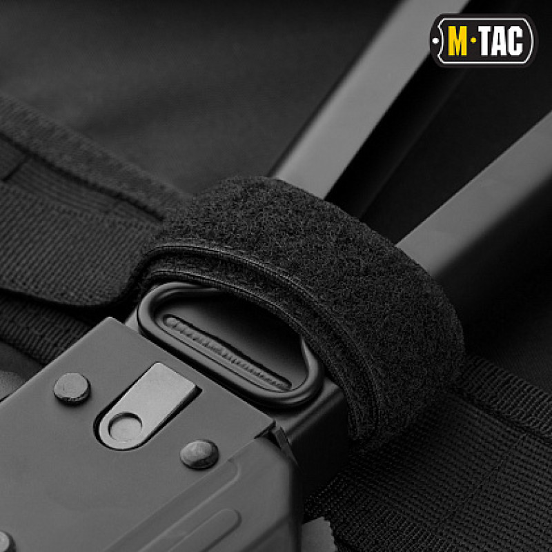 M-Tac чохол для зброї Elite 100 см. (2 відділення) з лямками Black