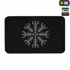M-Tac нашивка Шлем Ужаса горизонтальная Laser Cut Black/Grey