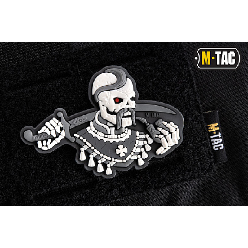 M-Tac нашивка Більше разів не вмирати 3D PVC Grey/White