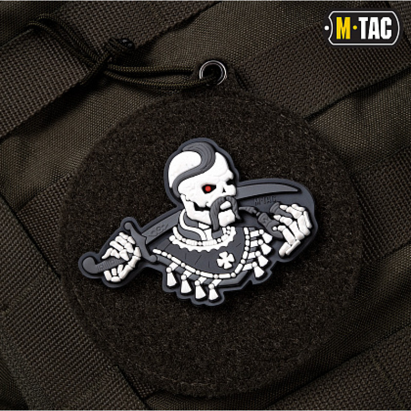 M-Tac нашивка Більше разів не вмирати 3D PVC Grey/White