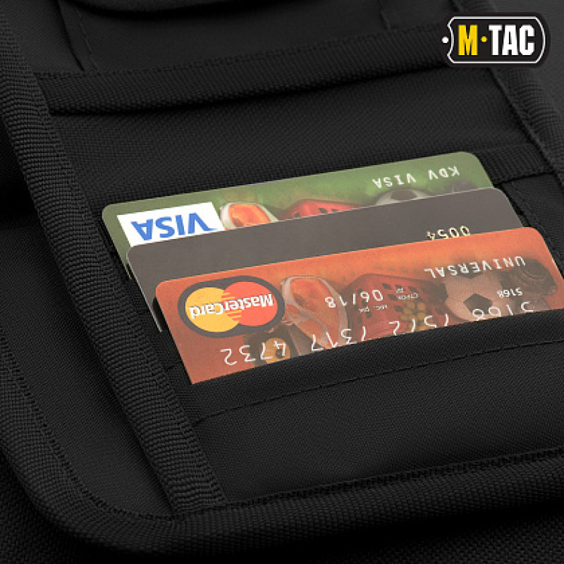 M-Tac кошелек с липучкой Elite Large Black
