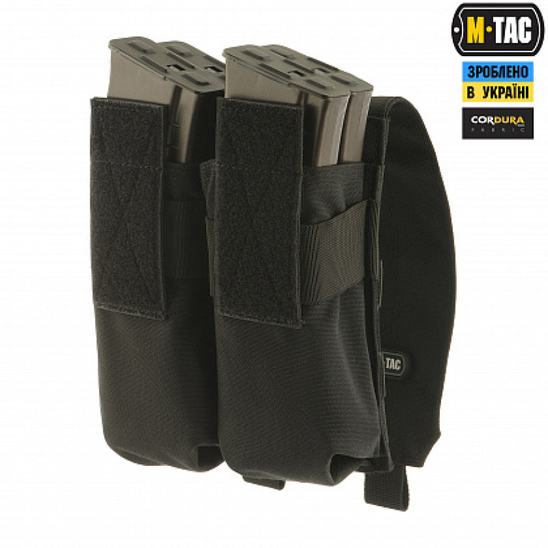 M-Tac подсумок для АК закрытый двойной Black