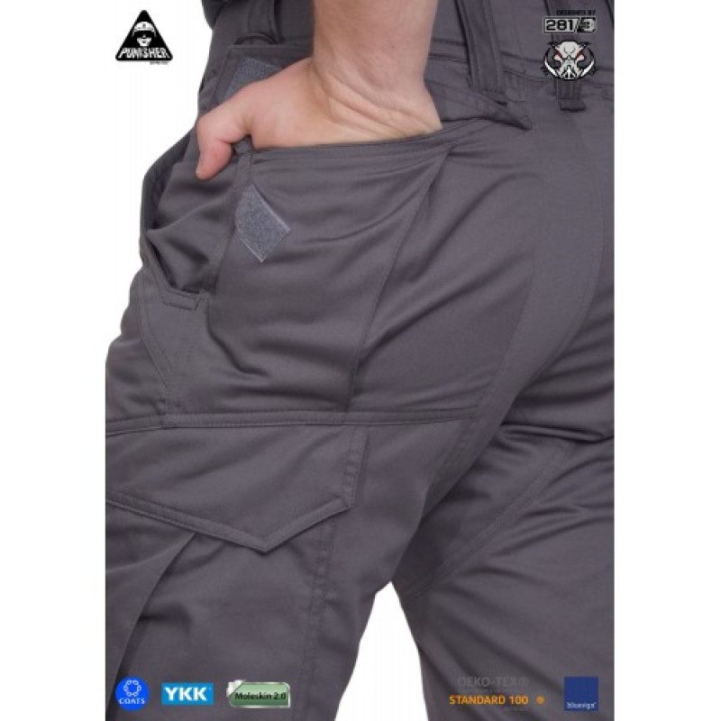 Брюки полевые PCP - LW (Punisher Combat Pants-Light Weight) - Moleskin 2.0., Graphite