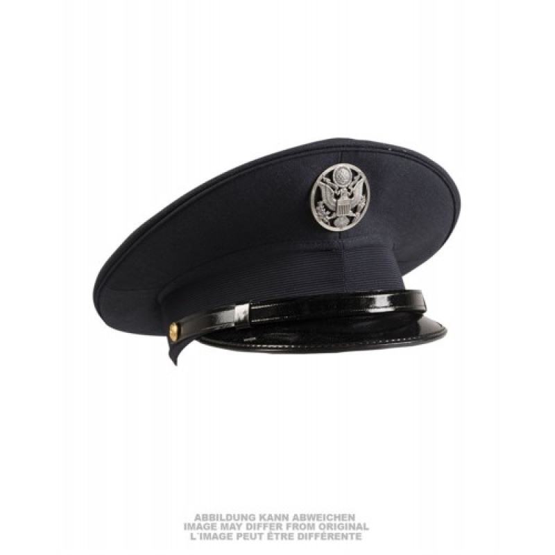 Фуражка американская лётная DARK BLUE VISOR HAT US AF TYPE W.INSIGNIA LIKE NEW, Dark Navy