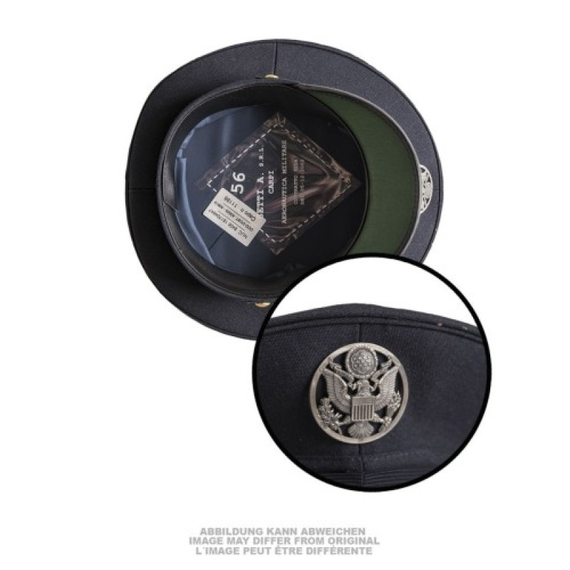 Фуражка американская лётная DARK BLUE VISOR HAT US AF TYPE W.INSIGNIA LIKE NEW, Dark Navy