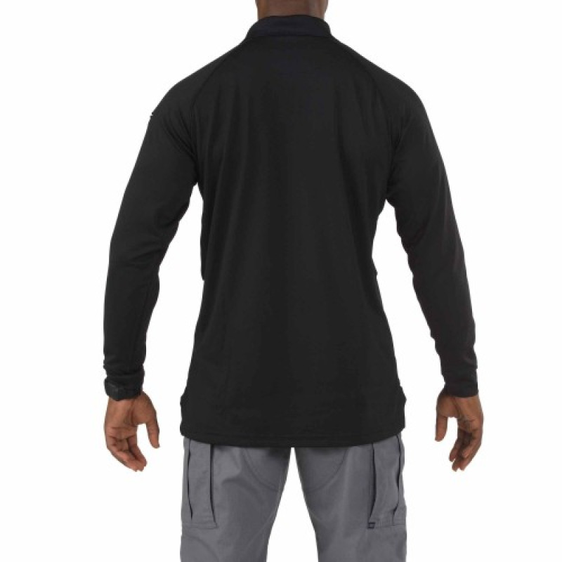 Футболка Поло з довгим рукавом 5.11 Tactical Perfomance Long Sleeve Polo, Black