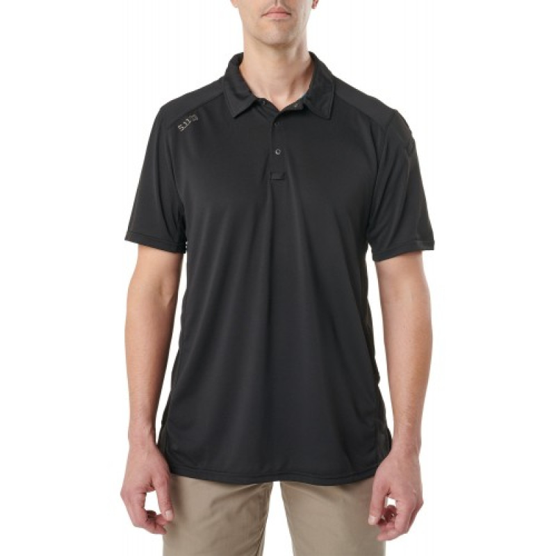 Футболка поло тактическая с коротким рукавом 5.11 РARAMOUNT SHORT SLEEVE POLO, Black
