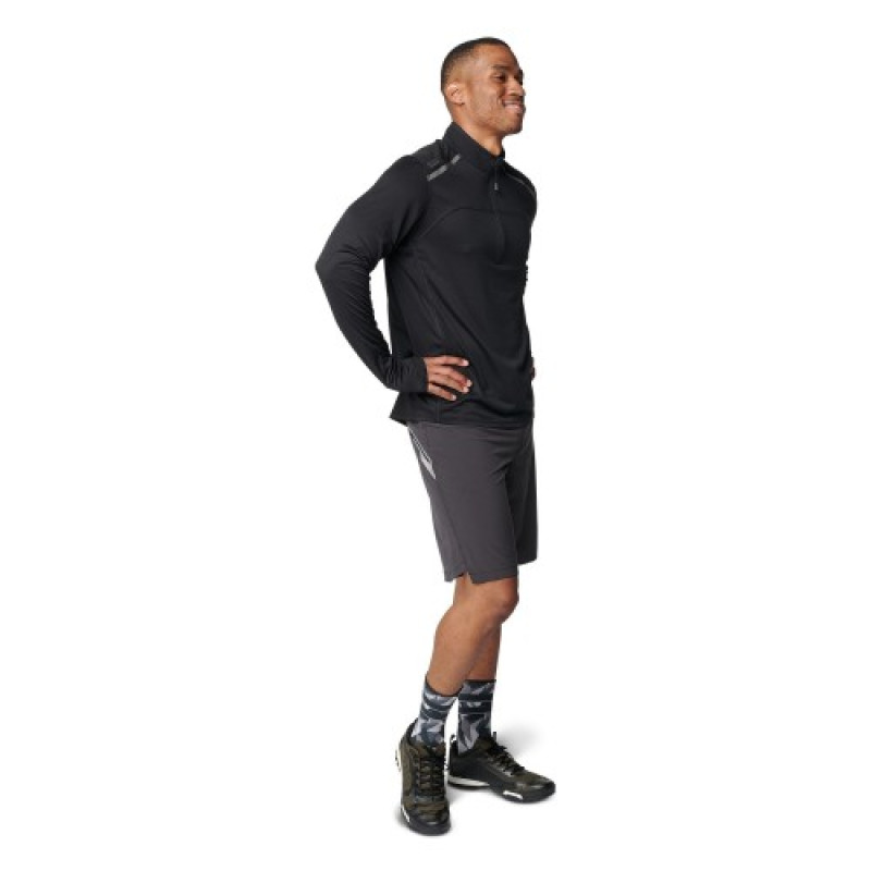 Футболка з довгим рукавом 5.11 Max Effort 1/4 Zip Pullover, Black
