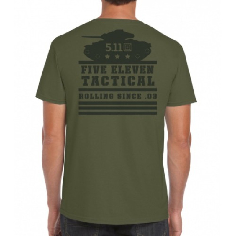 Футболка з малюнком 5.11 Tactical Rolling Panzer, Military Green