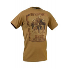 Футболка с рисунком Sam Colt, Coyote Brown