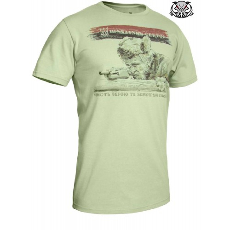 Футболка с рисунком Частный Сектор, Olive Drab