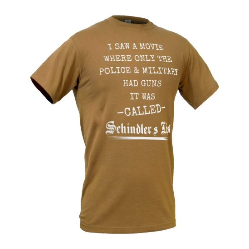 Футболка со светящимся рисунком Schindler`s List NightGlow Series, Coyote Brown