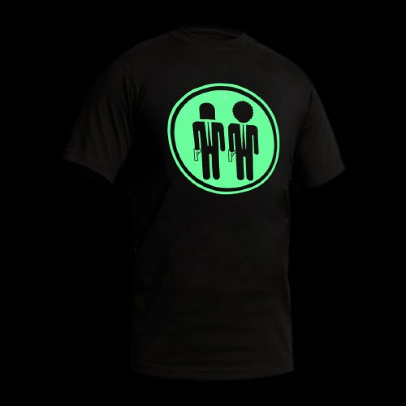 Футболка со светящимся рисунком Друзья Night Glow Series, Combat Black
