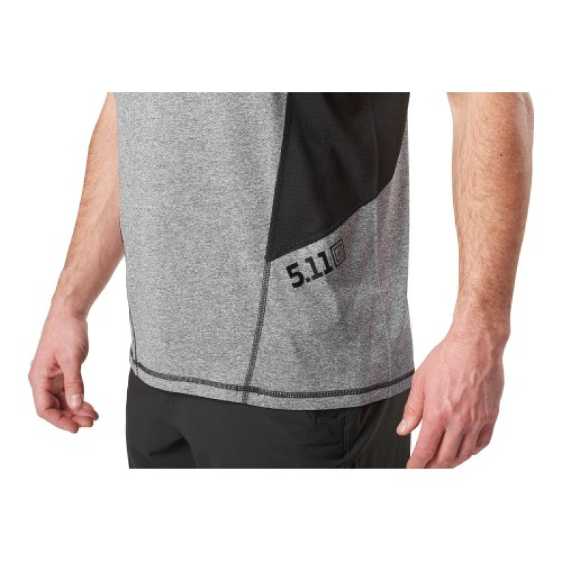 Футболка тактическая потоотводящая 5.11 RECON® Exert Performance Top, Charcoal