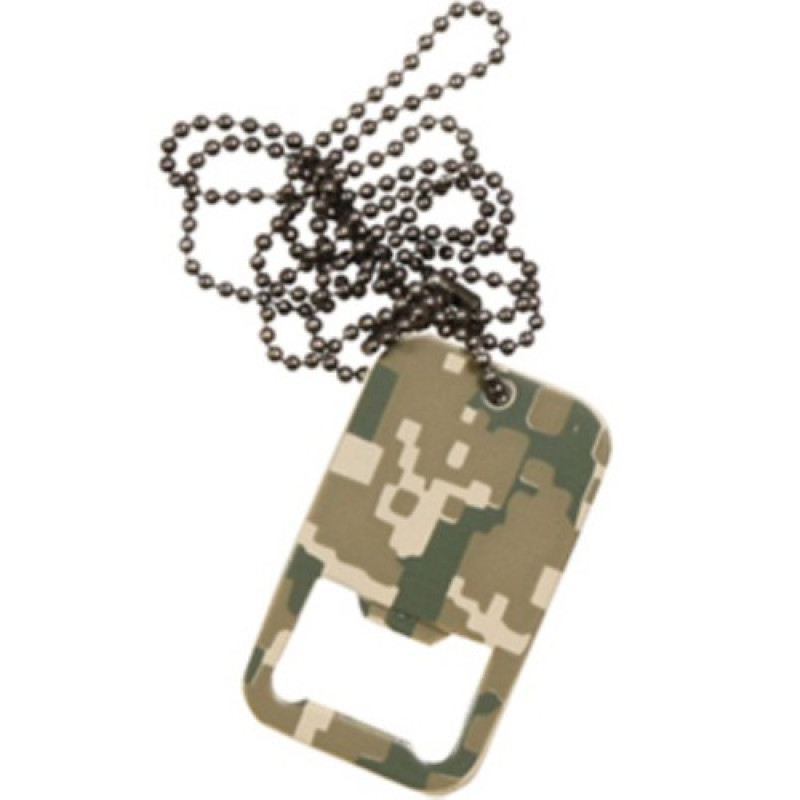 Жетон-открывачка военный DOG TAG BOTTLE OPENER, Камуфляж AT-DIGITAL