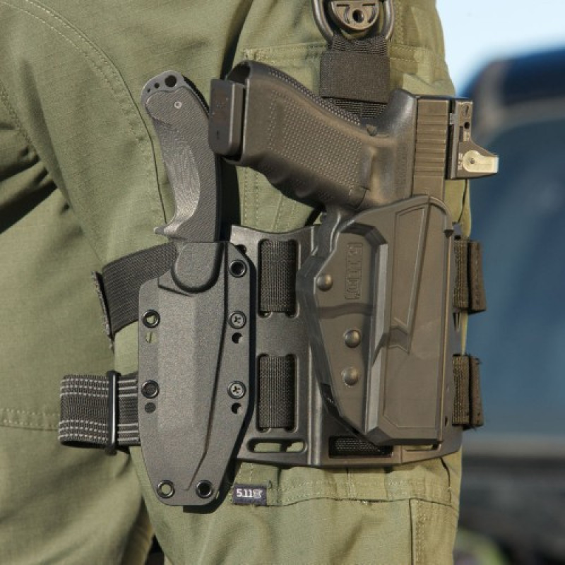 Кобура тактическая 5.11 Tactical ThumbDrive Holster Glock 19/23 (левша), Black
