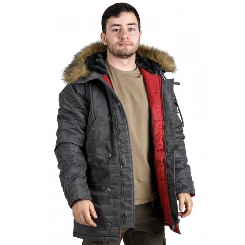 Куртка Аляска Slim Fit N-3B Gray