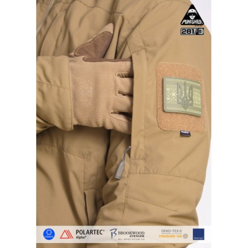 Куртка полевая демисезонная PCWPJ-Alpha (Punisher Combat Winter Patrol Jacket Polartec Alpha), Coyote Brown
