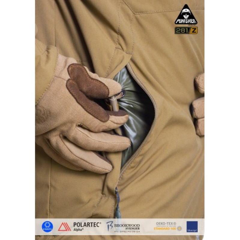 Куртка полевая демисезонная PCWPJ-Alpha (Punisher Combat Winter Patrol Jacket Polartec Alpha), Coyote Brown
