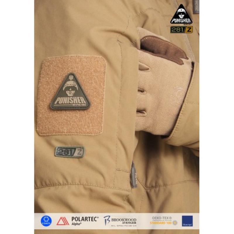 Куртка полевая демисезонная PCWPJ-Alpha (Punisher Combat Winter Patrol Jacket Polartec Alpha), Coyote Brown