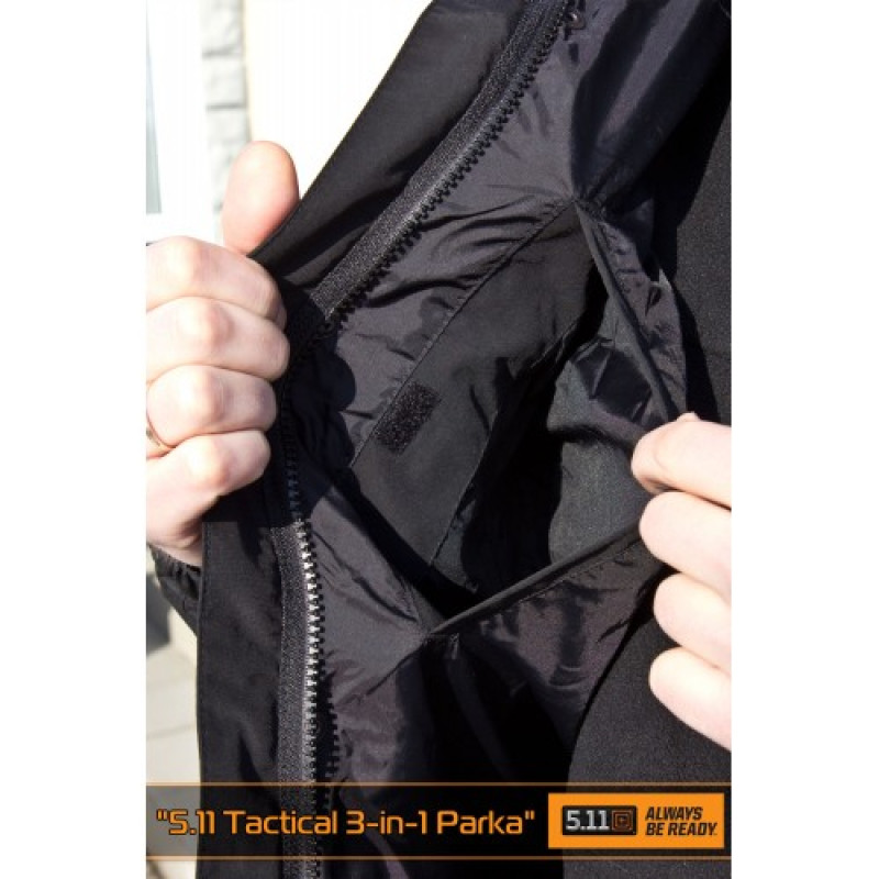 Куртка тактическая демисезонная 5.11 Tactical 3-in-1 Parka, Black