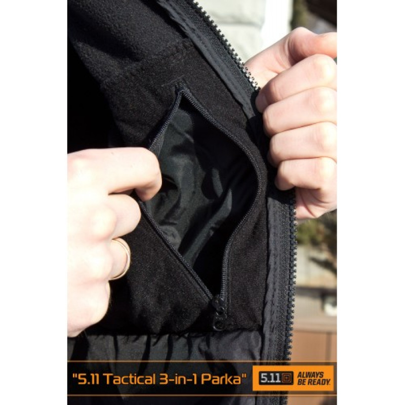 Куртка тактическая демисезонная 5.11 Tactical 3-in-1 Parka, Black