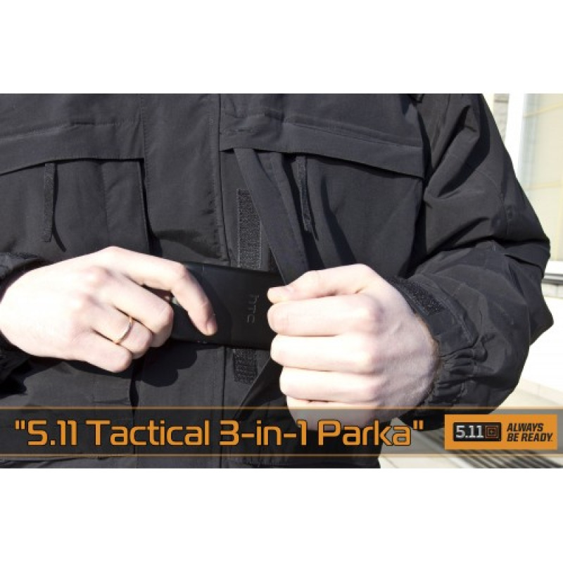 Куртка тактическая демисезонная 5.11 Tactical 3-in-1 Parka, Black