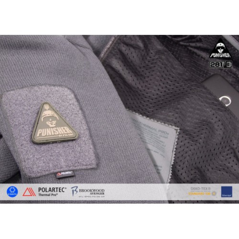 Куртка утепляющая зимняя PCWJ-Thermal Pro (Punisher Combat Warmer Jacket Polartec Thermal Pro), Graphite