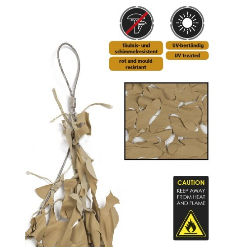 Маскировочная сетка Пустыня ′SHADE SAIL′ 3х6м Desert