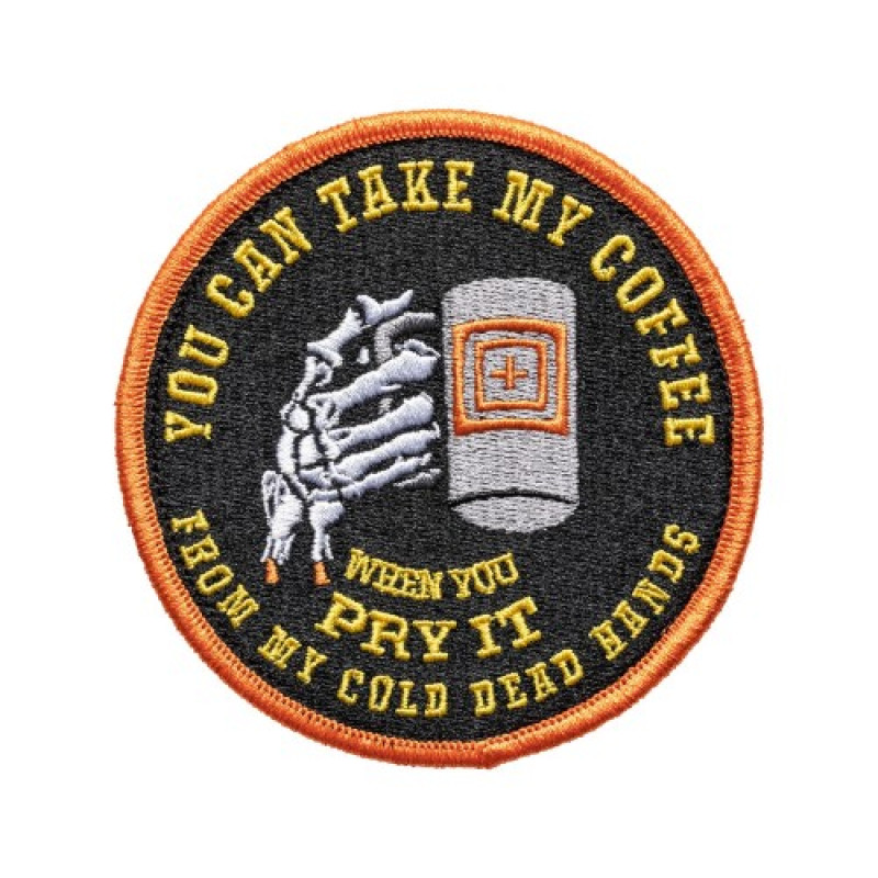 Нашивка 5.11 Tactical Cold Dead Caffeine Patch, Orange