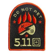 Нашивка 5.11 Tactical Do Not Pet Patch, Red