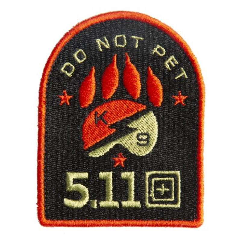 Нашивка 5.11 Tactical Do Not Pet Patch, Red