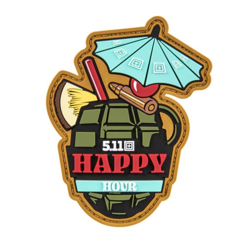 Нашивка 5.11 Tactical Happy Hour Patch, Red