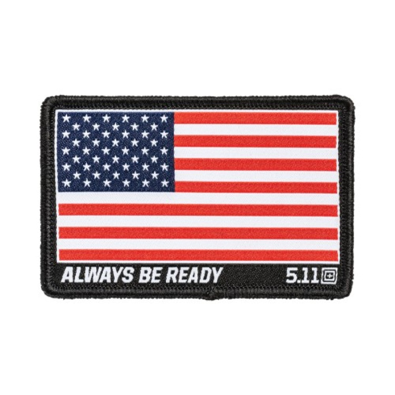 Нашивка 5.11 Tactical USA Flag Woven Patch, Red