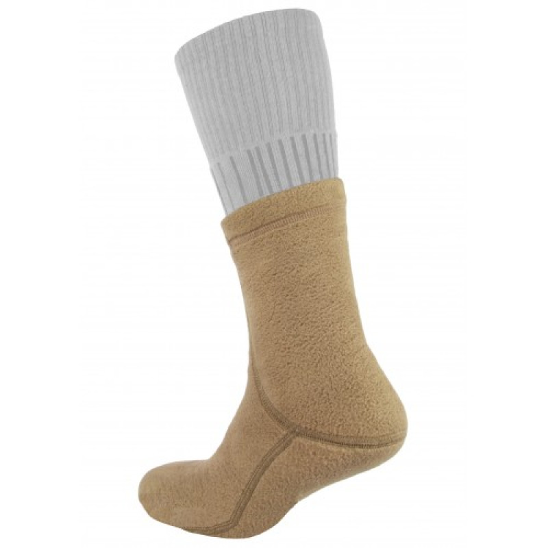 Носки-вкладыши утепляющие FRLS-Polartec (Frogman Range Liner Sox Polartec 200), Coyote Brown