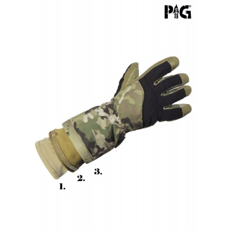 Перчатки полевые зимние PCWG (Punisher Combat Winter Gloves-Modular), MTP/MCU camo