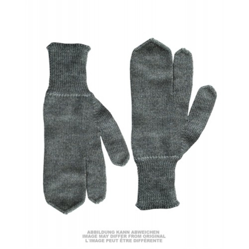 Перчатки зимние швейцарские с тремя пальцами SWISS WOOL GLOVES 3-FINGERS, Grey