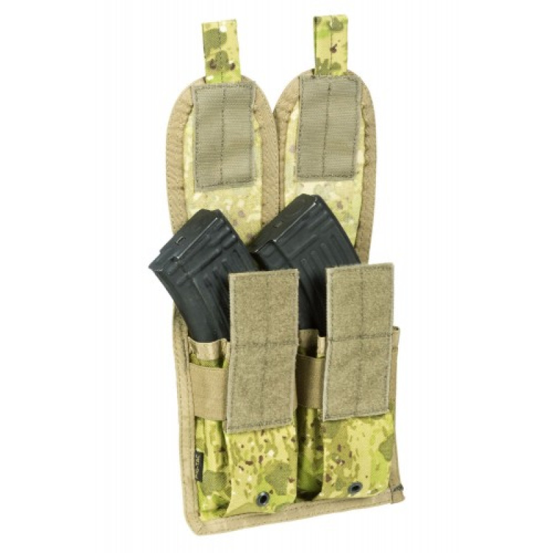 Подсумок для магазинов AK/M4 MOLLE RMCP (Rifle Mag's Covered Pouch), АКЦИЯ, Камуфляж Жаба Полевая