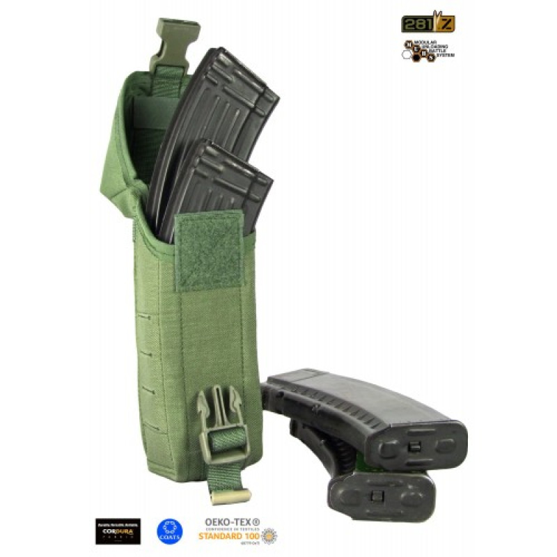 Подсумок для магазинов штурмовой винтовки M.U.B.S.DMFP-30 (Double Mag.Field Pouch-30 RD), Camo Green