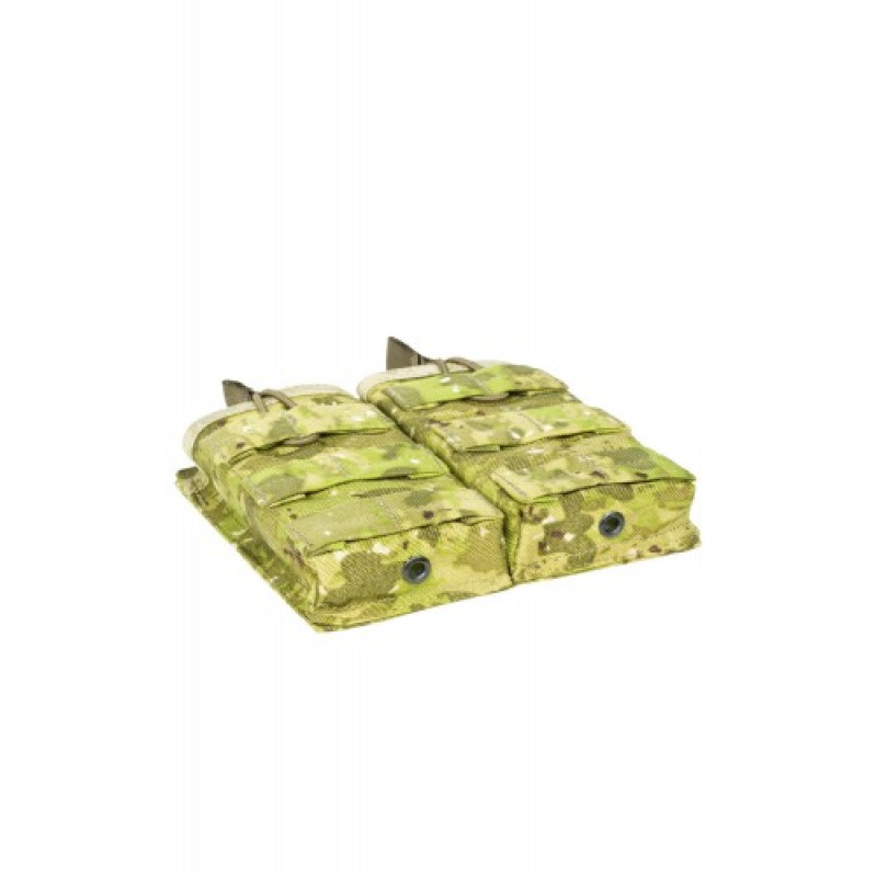 Підсумок відкритий для двох магазинів АК/М16 MOLLE RMBP (Rifle Mag's Bunji Pouch) Камуфляж Жаба Польова