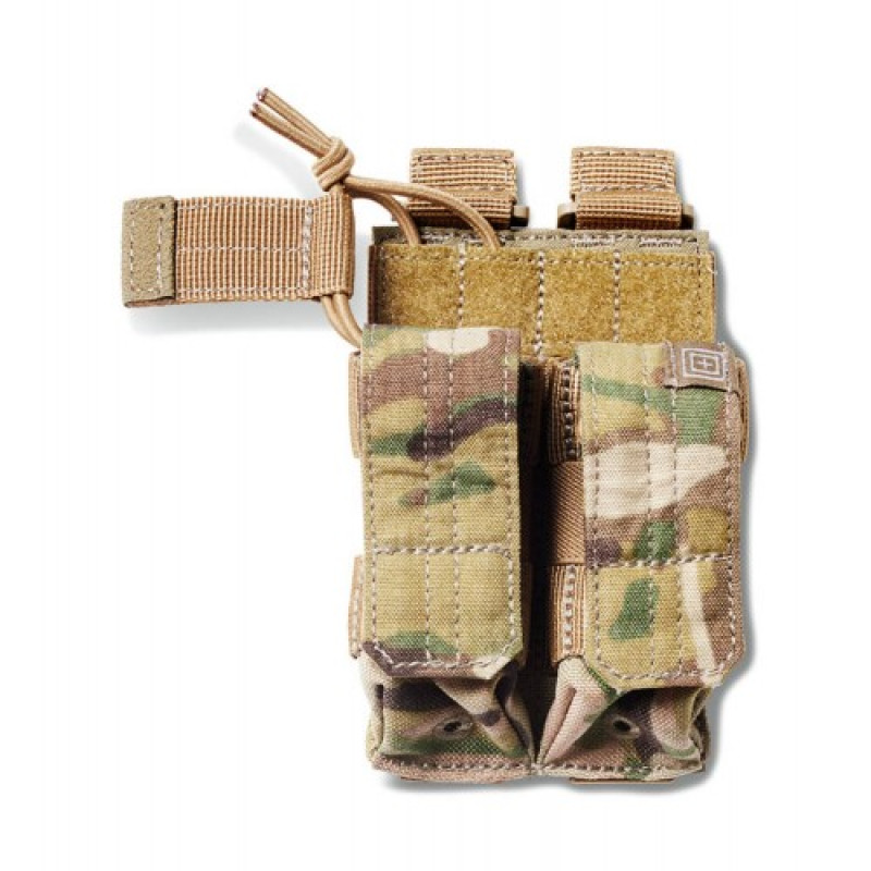 Подсумок тактический для двух пистолетных магазинов 5.11 DOUBLE PISTOL BUNGEE COVER MCM, Multicam