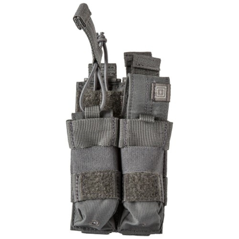 Подсумок тактический для двух пистолетных магазинов 5.11 Double Pistol Bungee/Cover, Storm