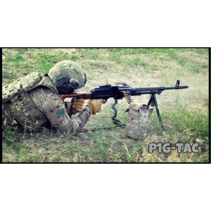 Підсумок універсальний транспортний (стрічка на 100 патр.) Kuzmitch SGP (SAW Grab Pouch), АКЦІЯ, Камуфляж