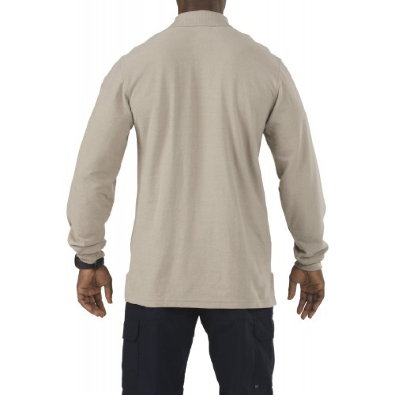 Поло с длинным рукавом 5.11 UTILITY LONG SLEEVE POLO, Silver Tan