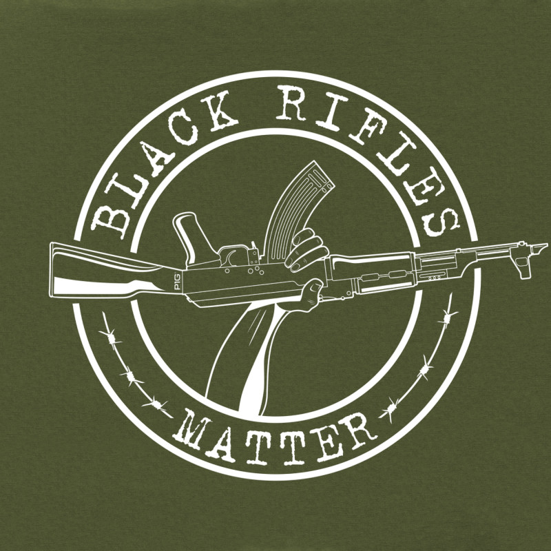 Футболка c рисунком "Black Rifles Matter" арт. UA281-29891-OD-BRM