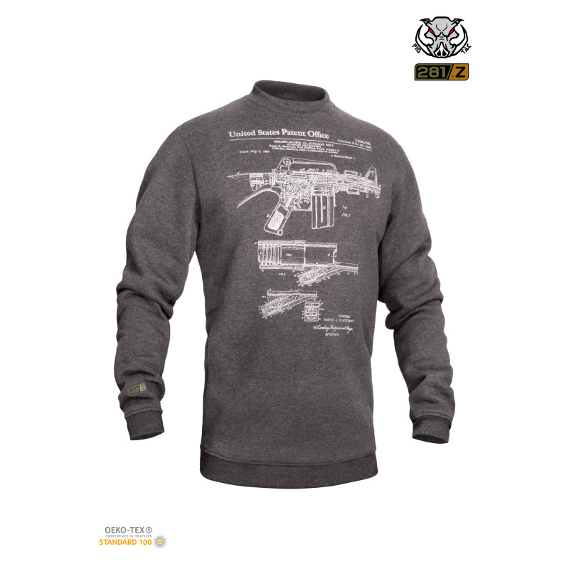 Світшот зимовий "WS- M16/AR15" (Winter Sweatshirt M16/AR15 Rifle Legend) арт. UA281-29911-M16