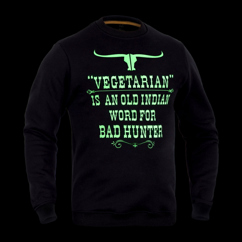 Свитшот зимний "Vegetarian" NightGlow Series арт. UA281-29911-BK-VN-NG