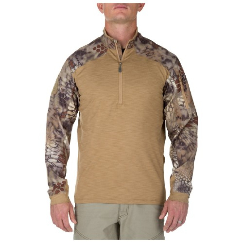 Рубашка боевая 5.11 Rapid Half Zip, Coyote
