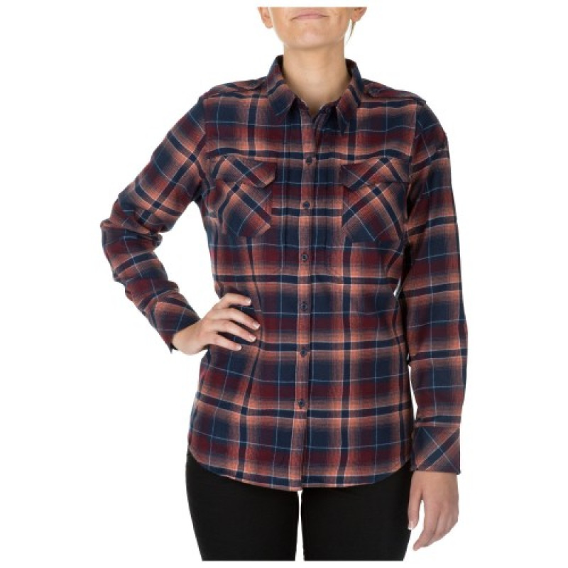 Сорочка жіноча тактична фланелева 5.11 Heartbreaker Flannel Shirt, Coral